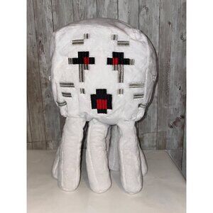 Minecraft Ghast Plush Toy 14" White & Gray Stuffed Animal Toy Soft Pillow Buddy